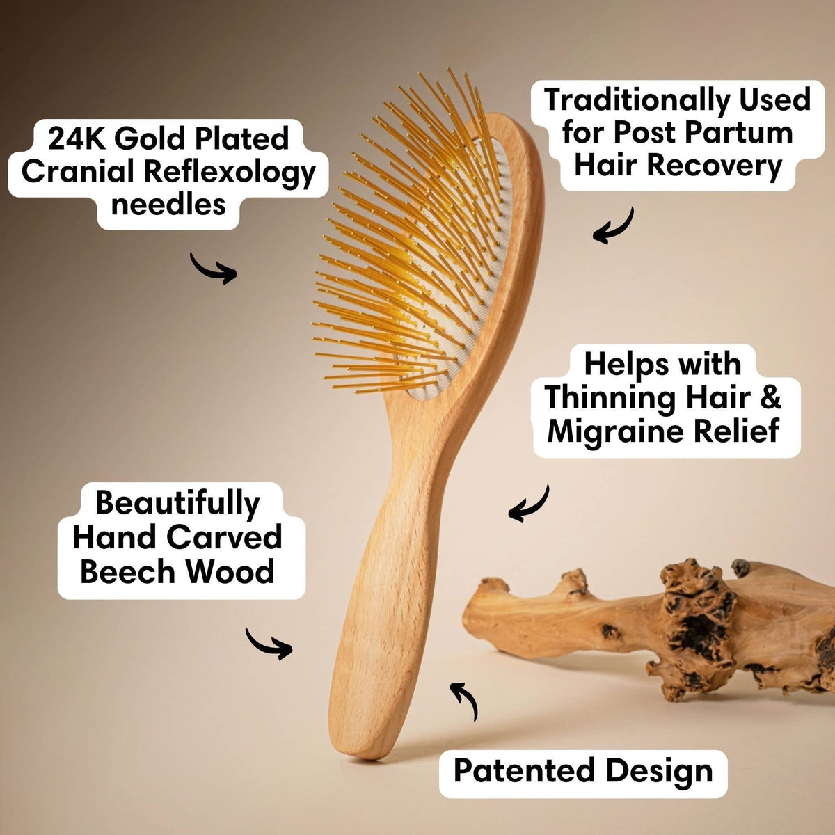クロッカスさま専用【新品送料込】GUA SHA HAIR SCALP BRUSH Amazon.com : Snow Fox Skincare Gua Sha Hair Brush - Wooden