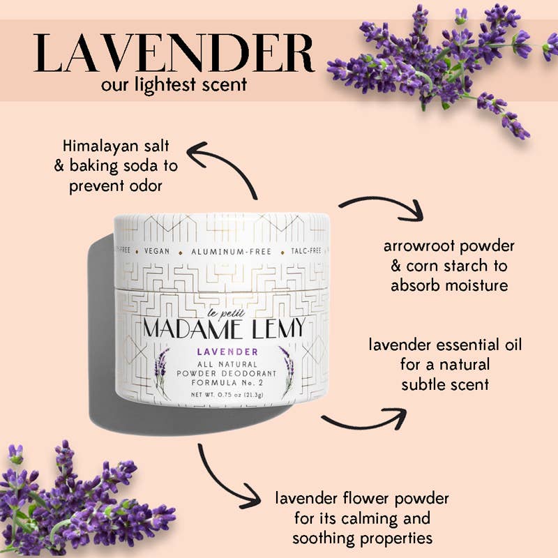 Le Petit Lavender Powder: Deodorant, Body Powder, & Dry Sham